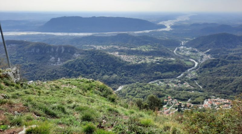 La confluenza dell'Arzino nel Tagliamento