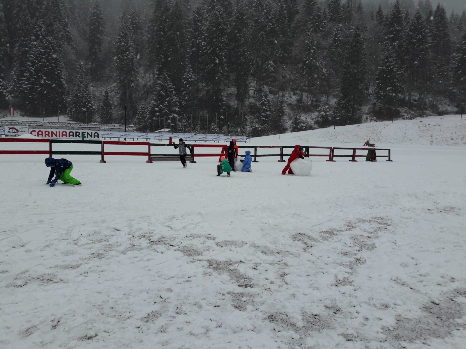Giochi finali con la neve