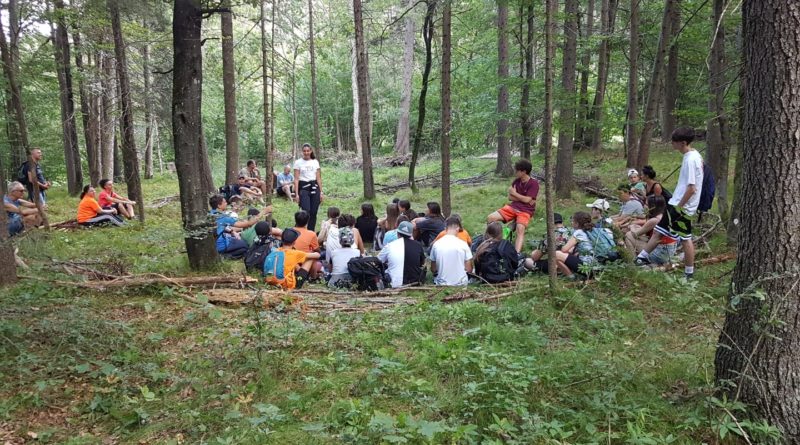 Il primo gruppo di "Forest bathing"