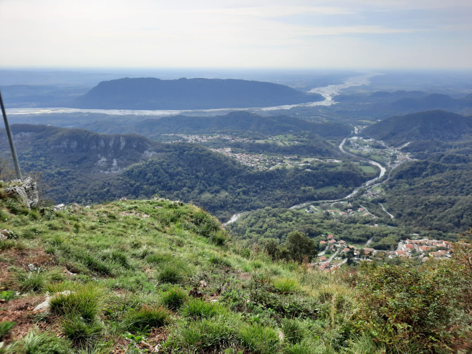 La confluenza dell'Arzino nel Tagliamento