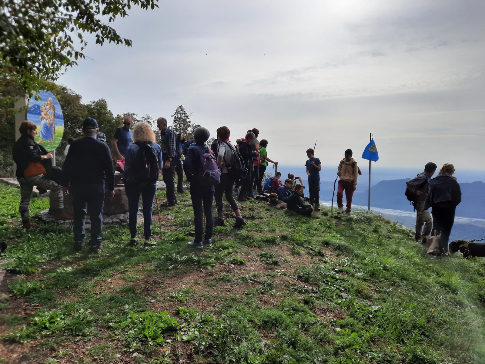 Pausa sulla balconata della "Madone da Nef"