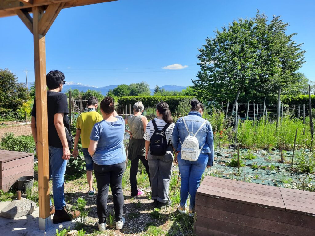 La visita guidata all'annesso orto urbano